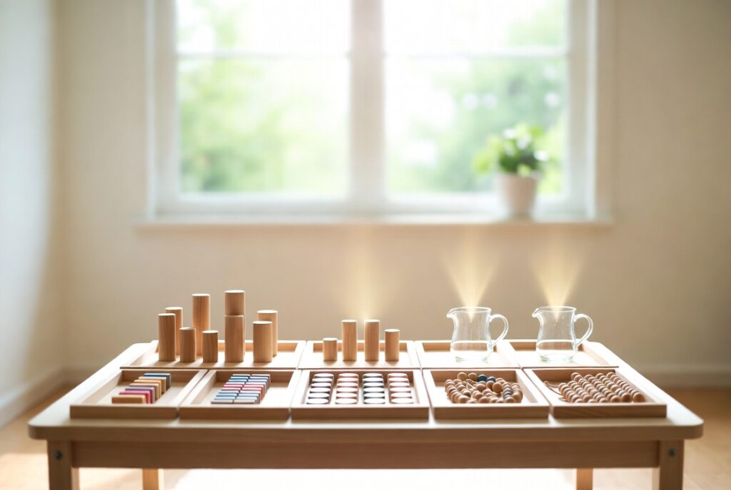 faire l'atelier Montessori