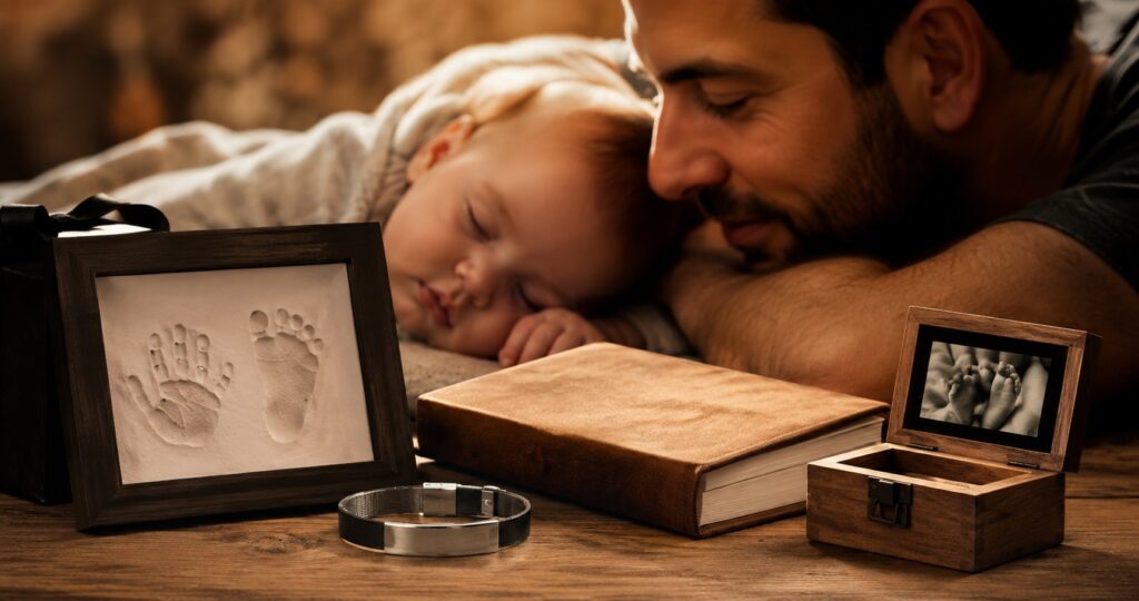 Cadeau symbolique papa pour la naissance