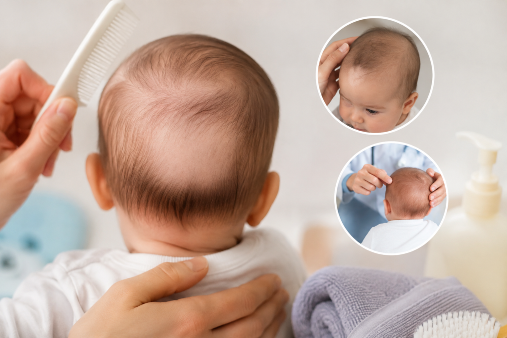 Perte de cheveux bébé